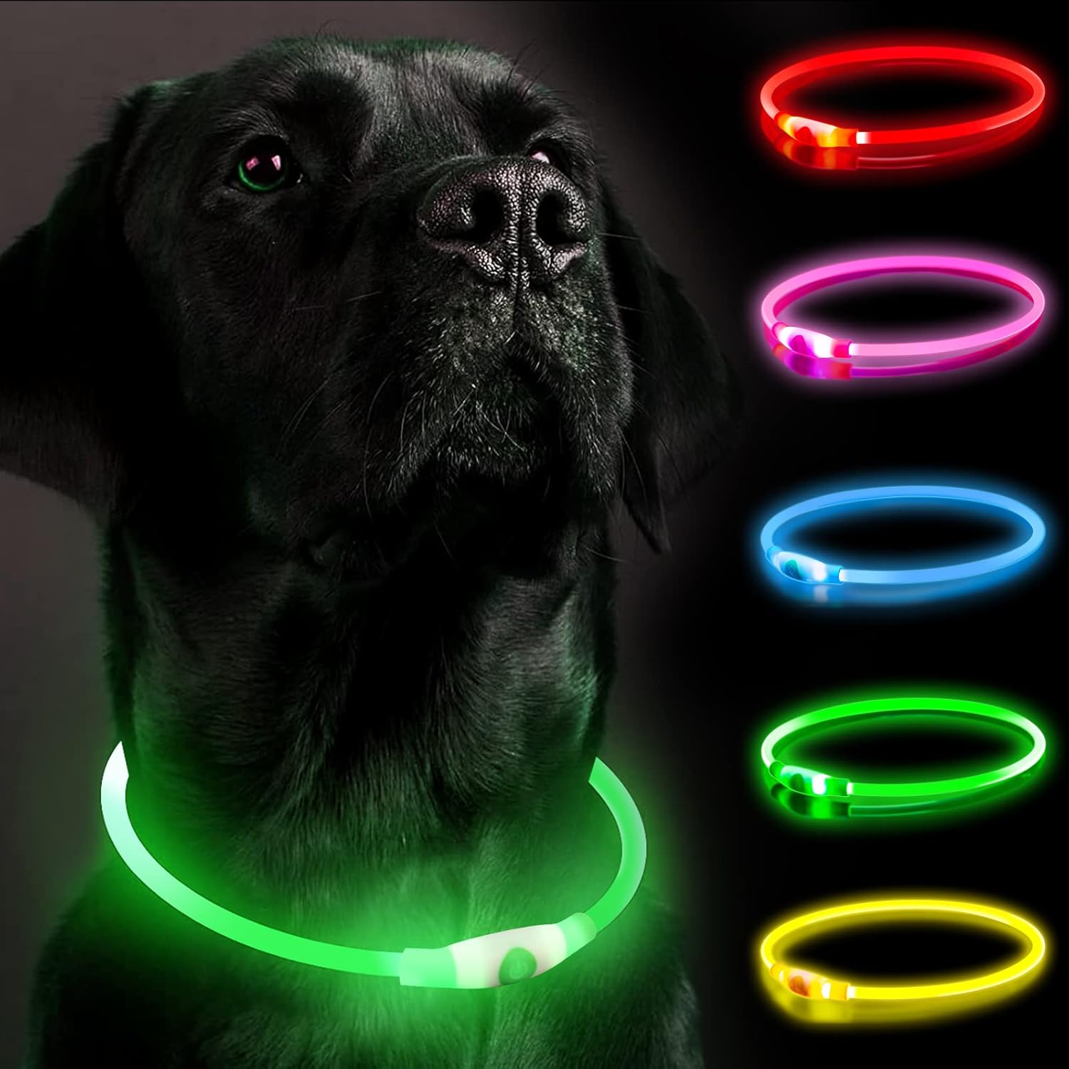 SerDa-Run Light Up Dog Collar, Dog Collar Lights | PetNestUK