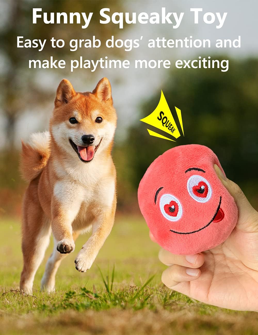 TONGKTAI Dog Toys, Soft Stuffed Plush Balls Pet | PetNestUK