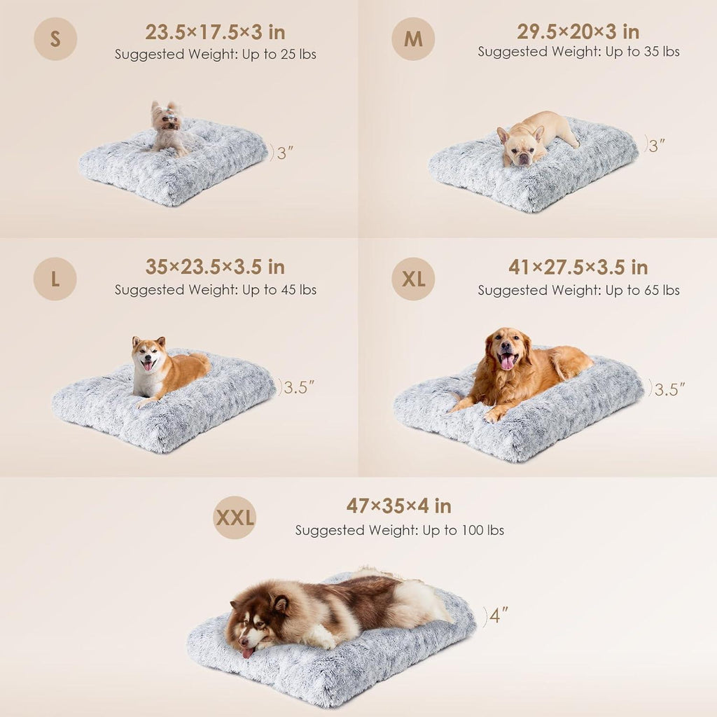 EHEYCIGA Calming Dog Bed Medium, Fluffy Anti | PetNestUK