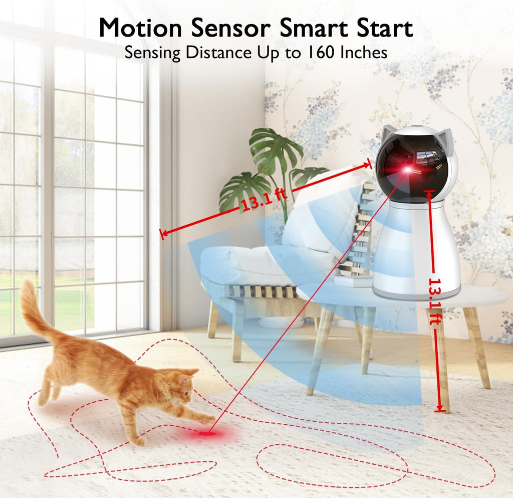 Laser Cats Toy for Indoor Cats, Motion Activated | PetNestUK