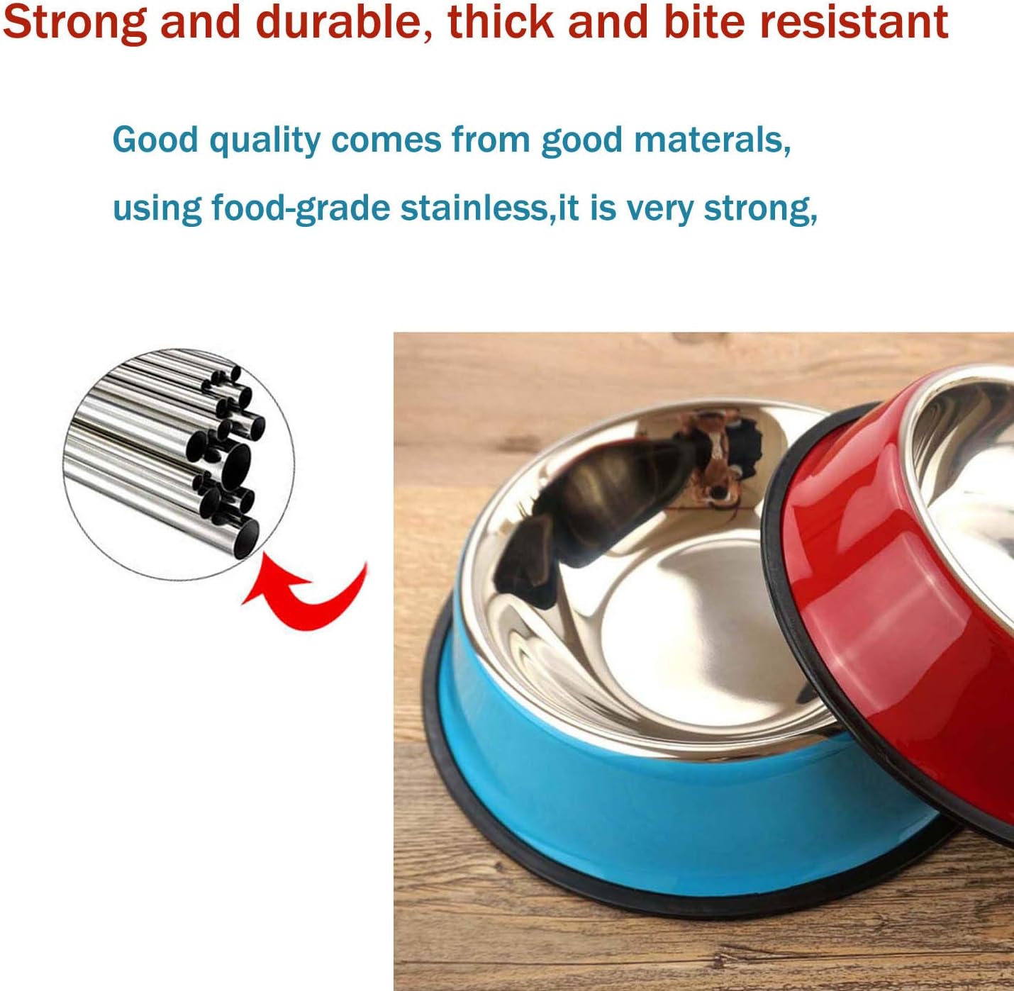 SUOXU Dog Bowl,Stainless Steel Dog | PetNestUK