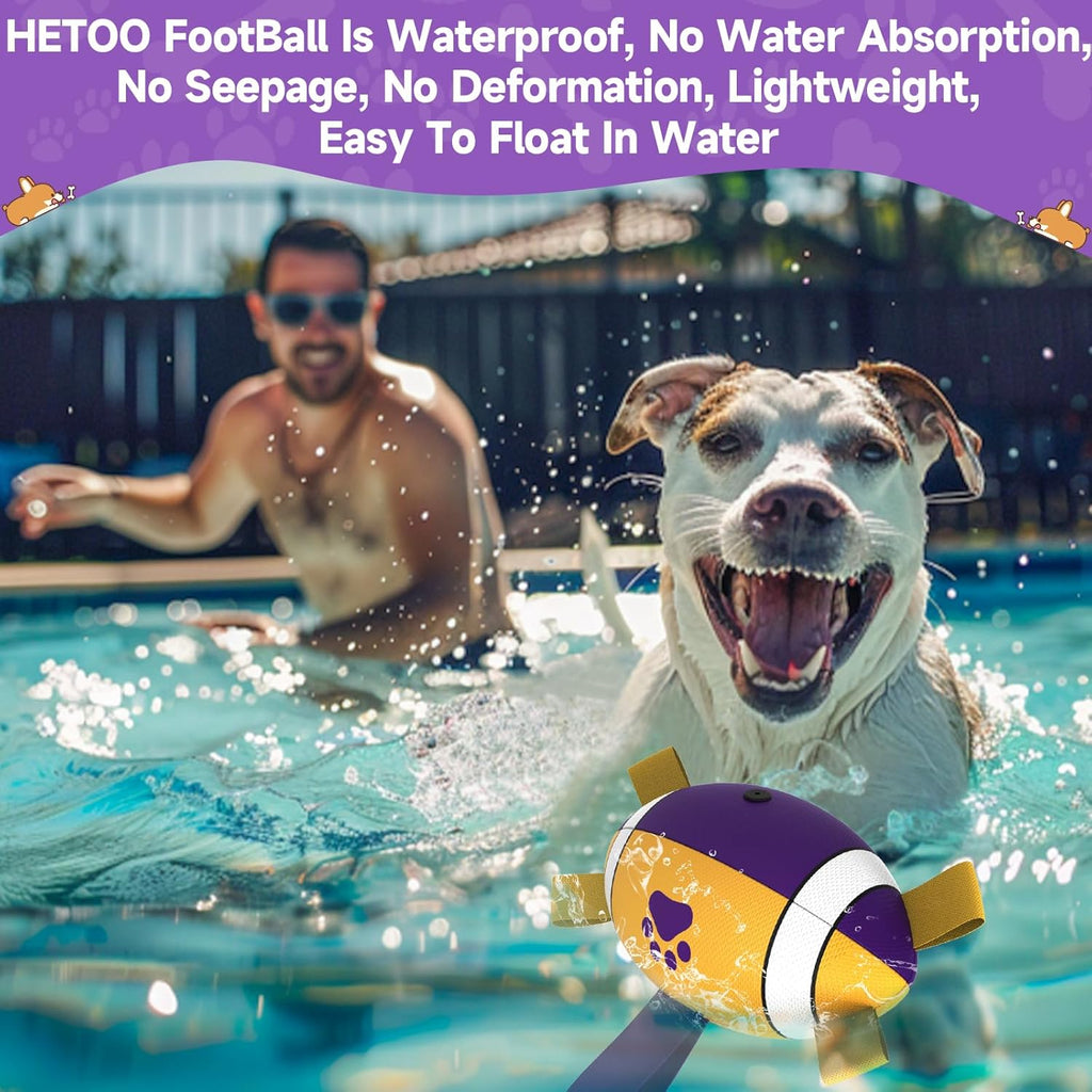 HETOO Interactive Dog Football Toys with Grab | PetNestUK