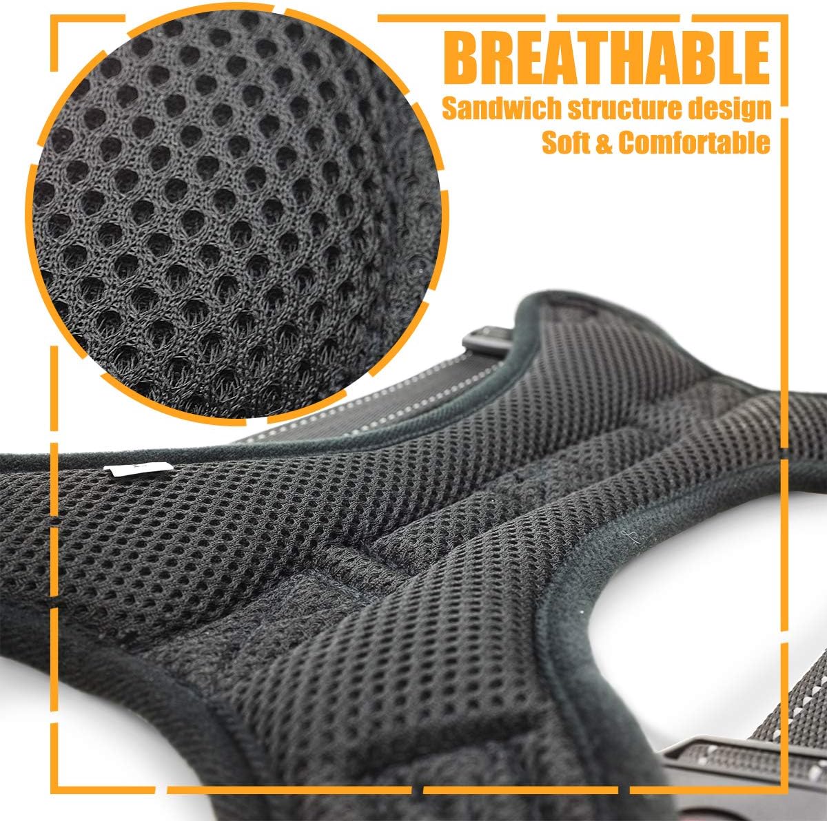 Musonic No Pull Dog Harness Breathable | PetNestUK