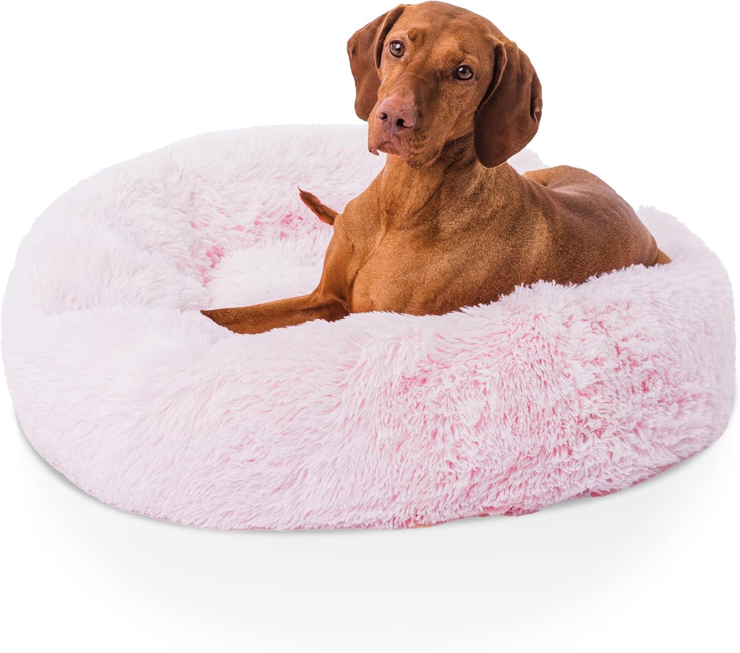 Woof & Whiskers Donut Beds For Dogs Grey Dog Bed | PetNestUK
