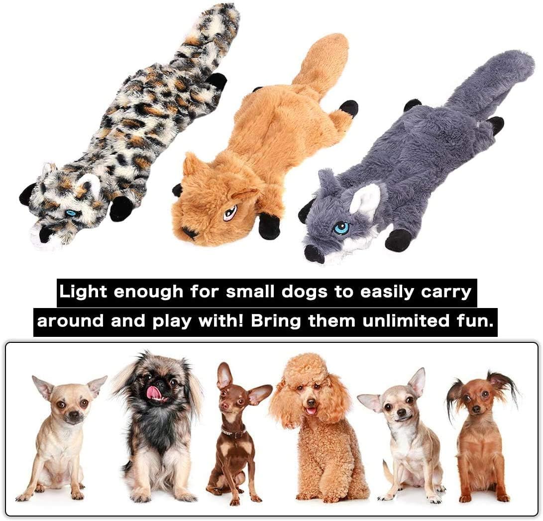 Newthinking No Stuffing Dog Toys, 5 Pack Squeaky | PetNestUK