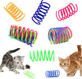 Petnice 12 Pcs Cat Colorful Springs Toys, Cat | PetNestUK