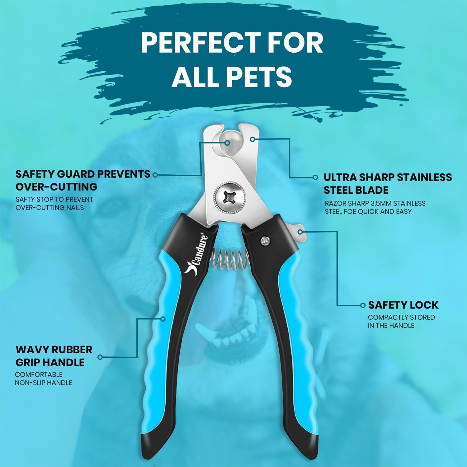 Candure Dog Nail Clippers for Large, Medium and | PetNestUK