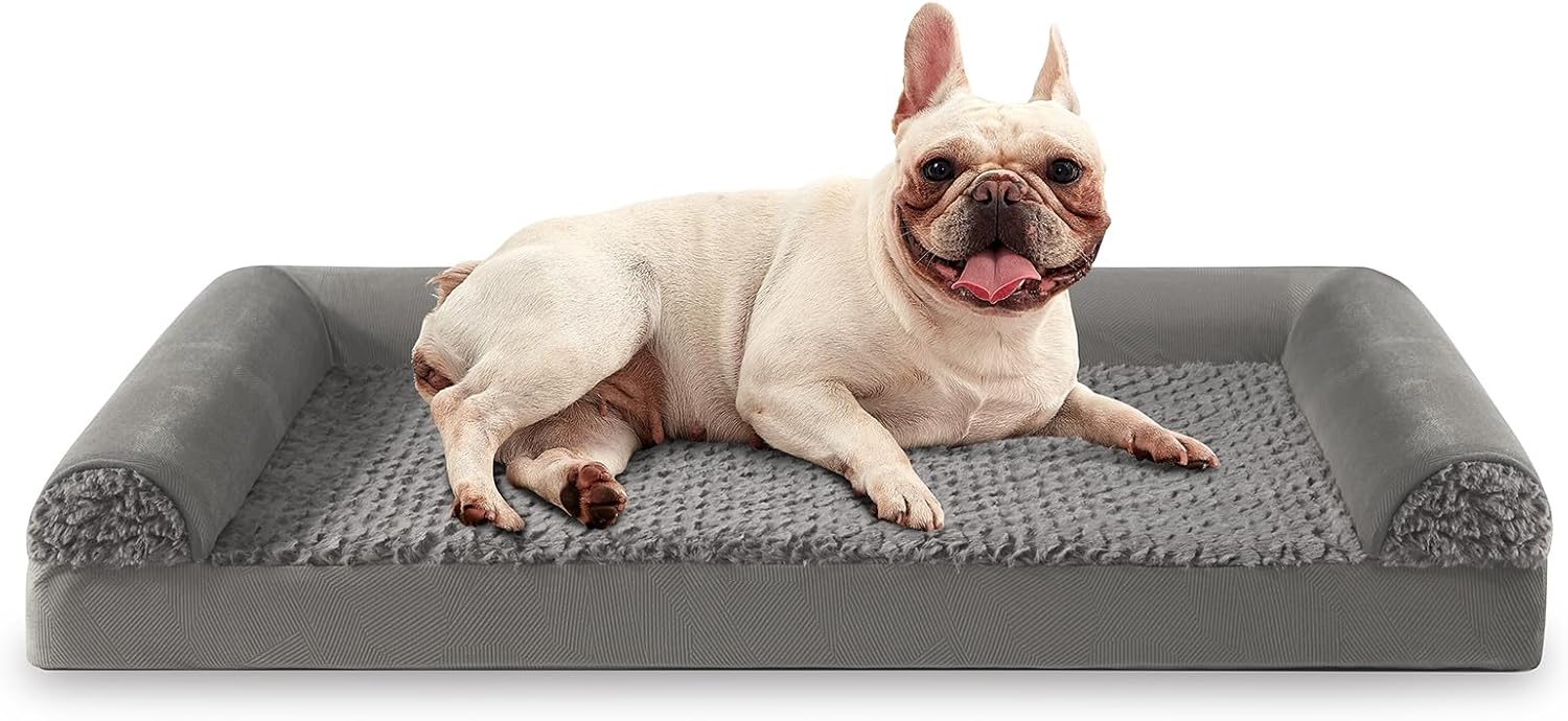 FURTIME Large Dog Bed(89 x 64cm), Orthopedic | PetNestUK
