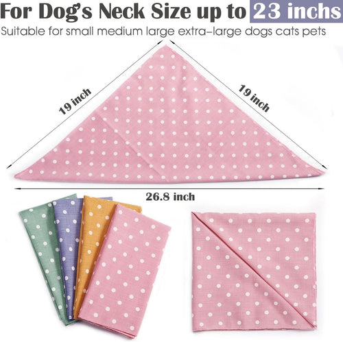 4Pcs Dog Bandana for Small Medium Large Dogs, | PetNestUK