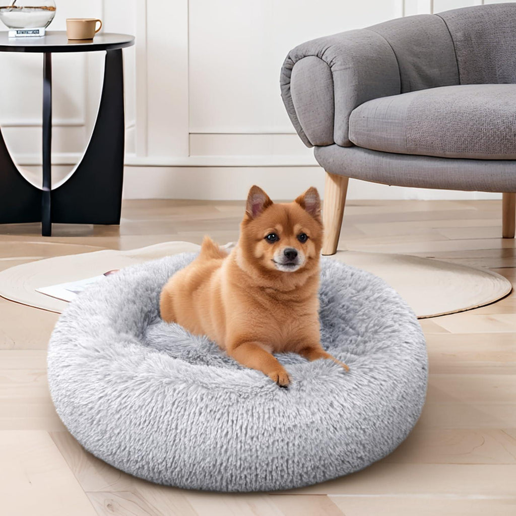 YOJOGEE Faux-Fur Donut Pet Bed
