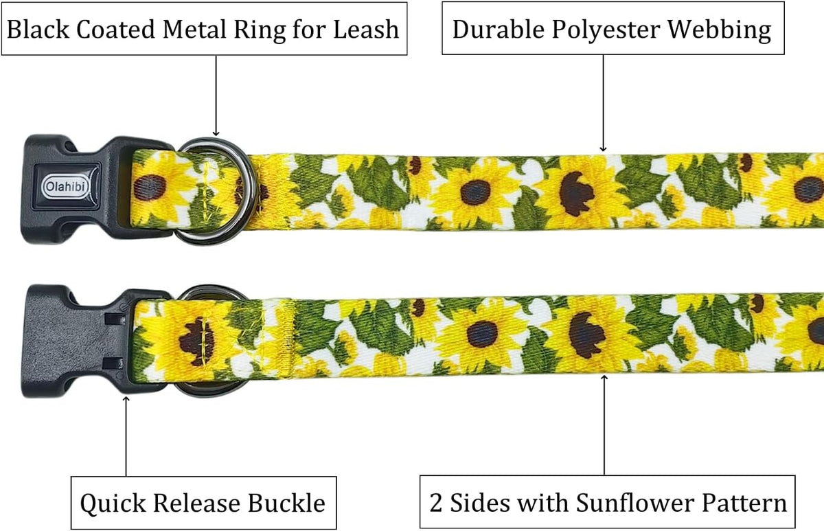 Olahibi Patterned Dog Collar and Lead Sets