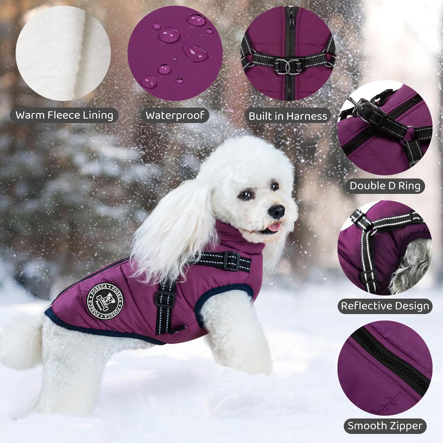 Poseca Dog Clothes for Small Dogs Dog Coat | PetNestUK