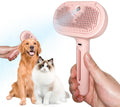 Self-Cleaning Pet Grooming Brush with Water Spray