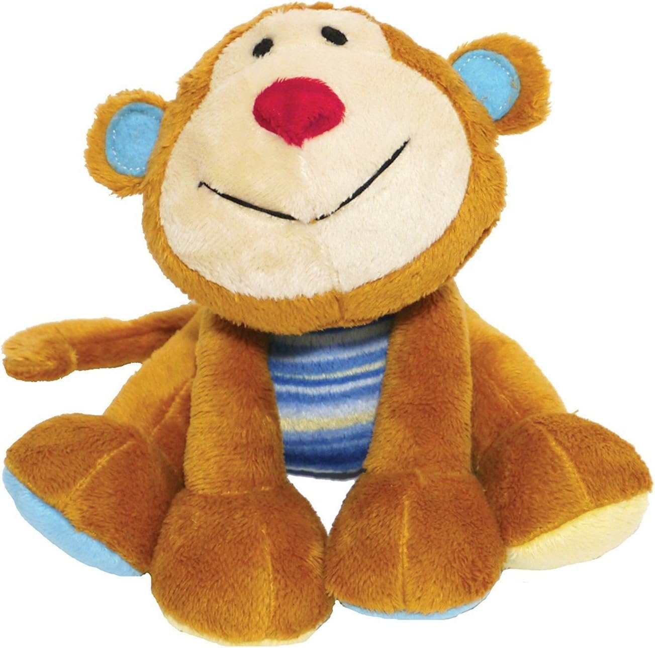 Rosewood Marvin Monkey Dog Toy, brown/tan/blue | PetNestUK
