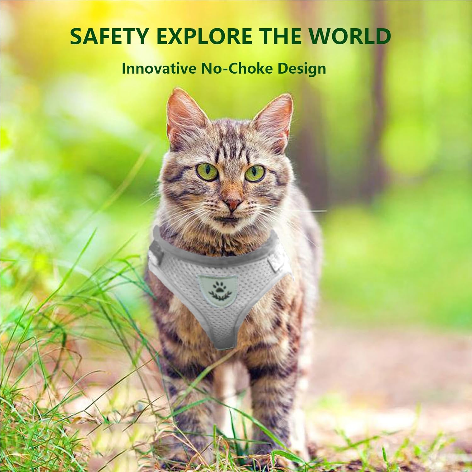 Anlitent Soft Mesh No Pull Cat Harness and Lead | PetNestUK