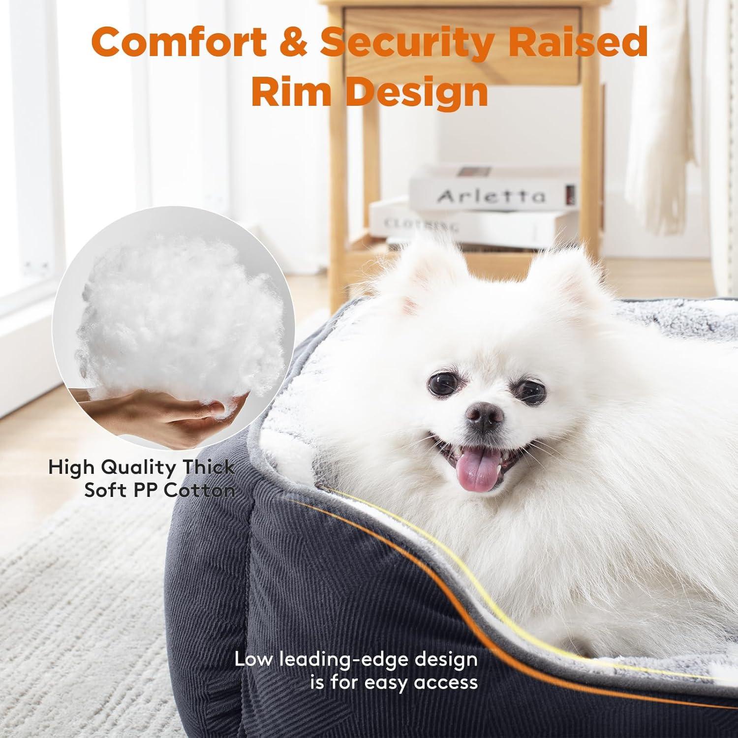 MIXJOY Dog Bed Washable, Super Soft Cosy Dog | PetNestUK