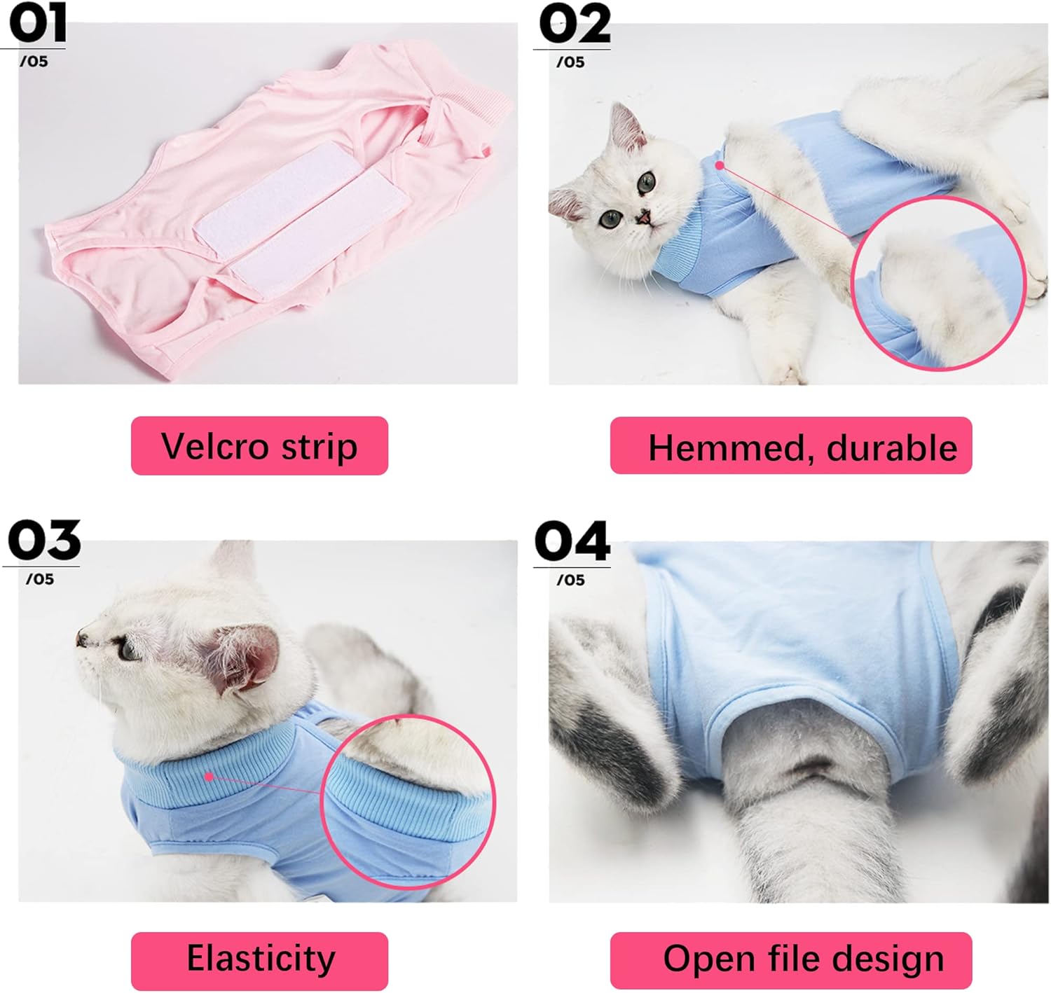 WDEC M 2-4kg Cat Professional Recovery Suit for | PetNestUK