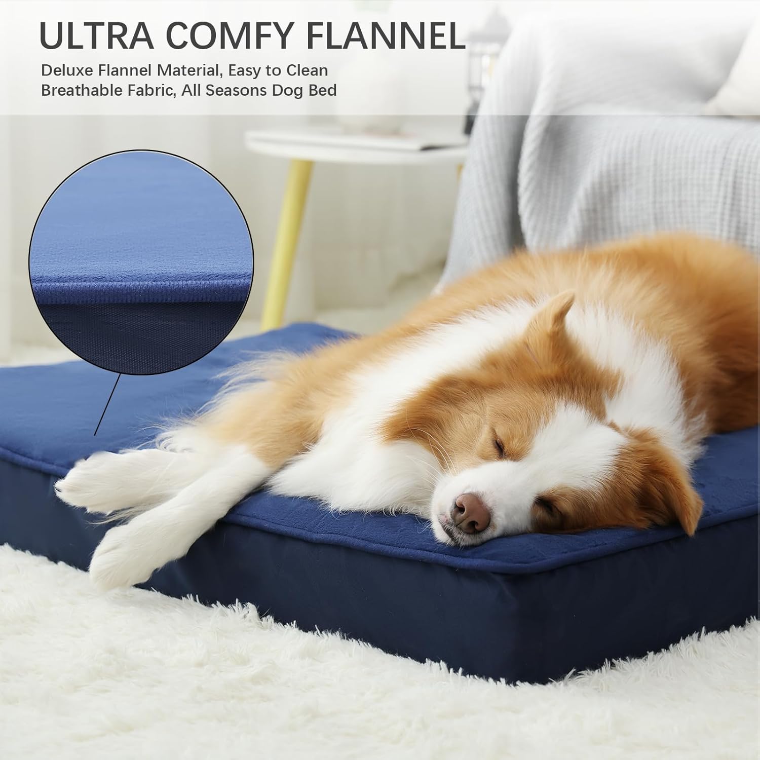 Jaspuriea Orthopedic Dog Beds Washable with | PetNestUK