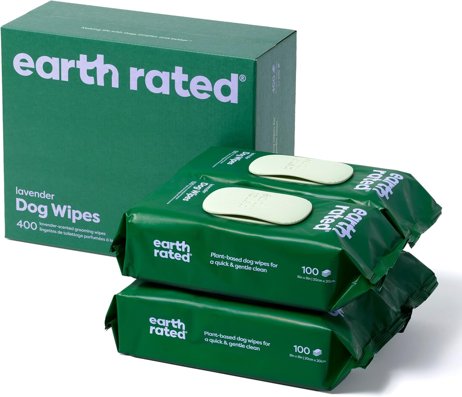 Earth Rated Hypoallergenic Dog Wipes, Cleaning | PetNestUK