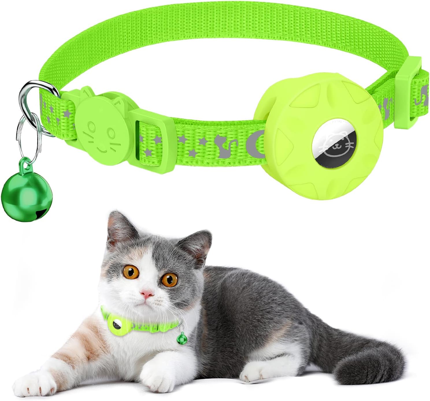 Simket Airtag Cat Collar, Refective Collar for | PetNestUK