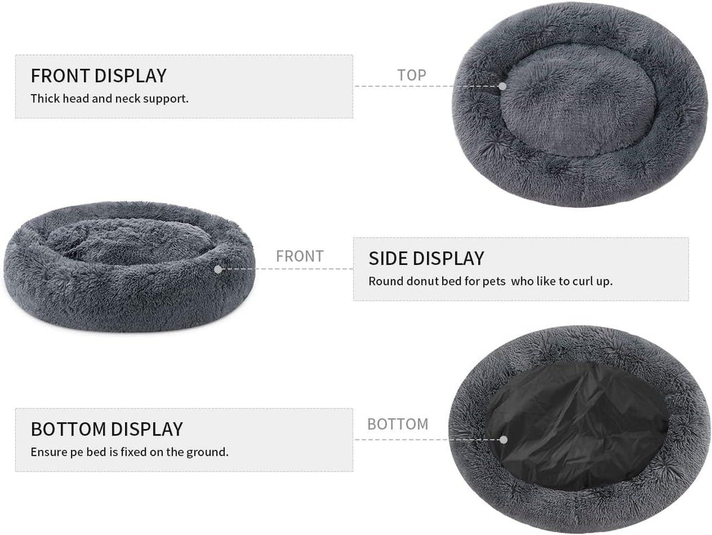 YOJOGEE Calming Donut Puppy Bed for Medium Small | PetNestUK