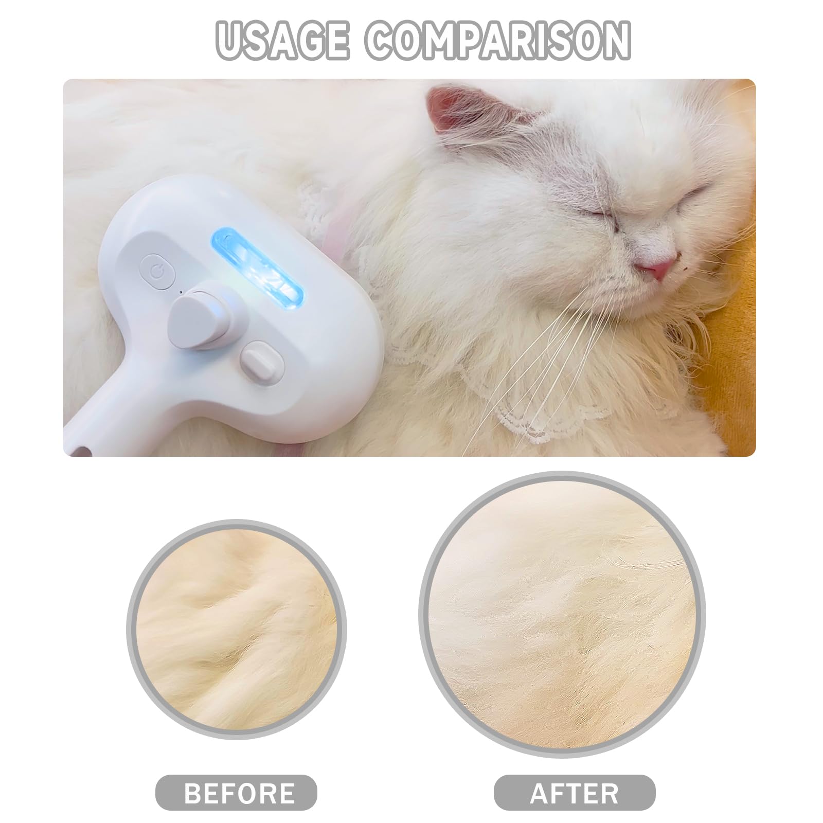 2 in 1 Pet Spray Hair Removal Comb | PetNestUK