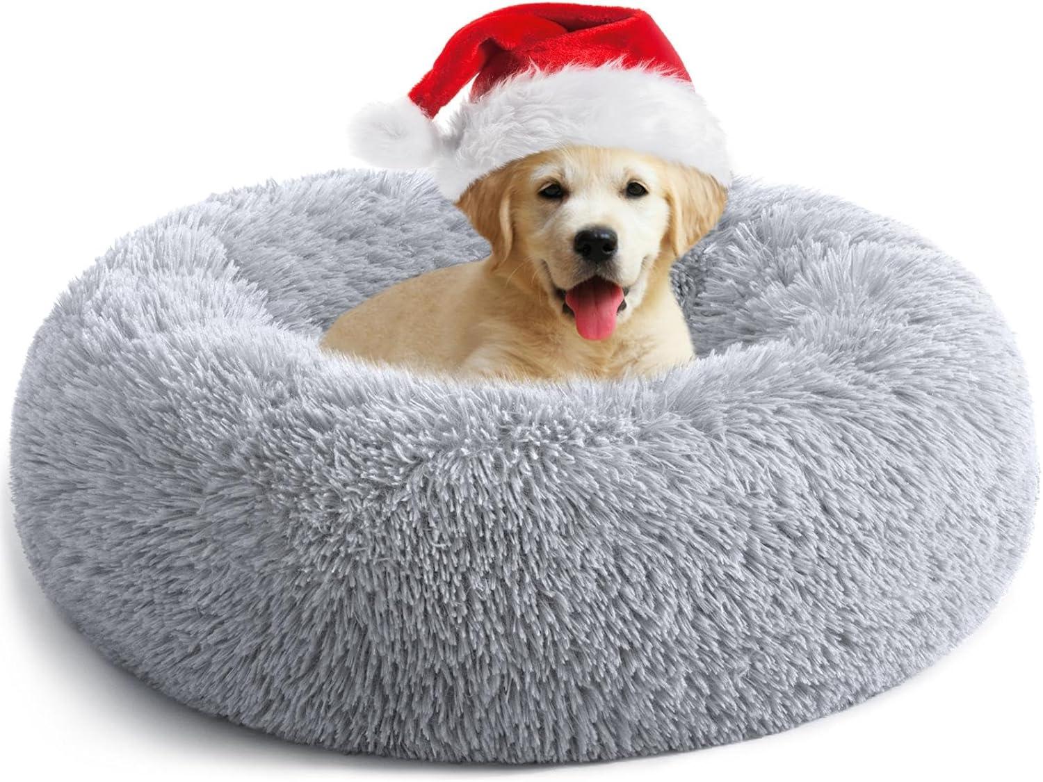 YOJOGEE Calming Donut Puppy Bed for Medium Small | PetNestUK