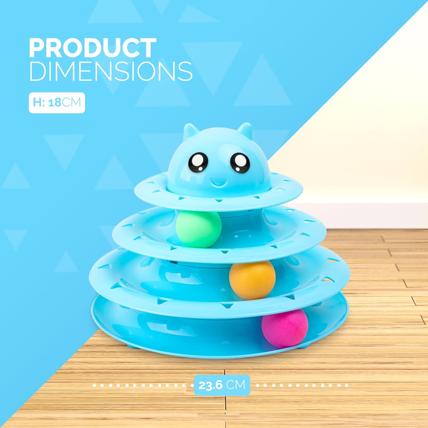 FurDreams Cat Roller Ball Toy Interactive | PetNestUK