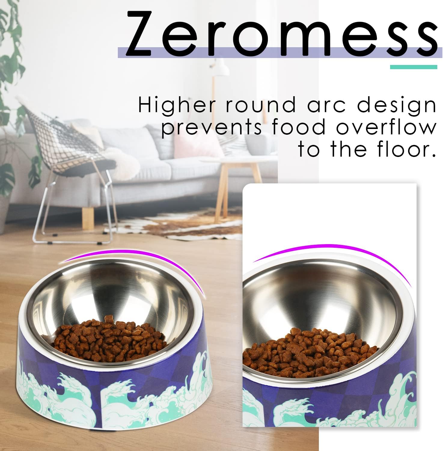 SuperDesign Mess Free 15° Slanted Bowl for Dogs | PetNestUK