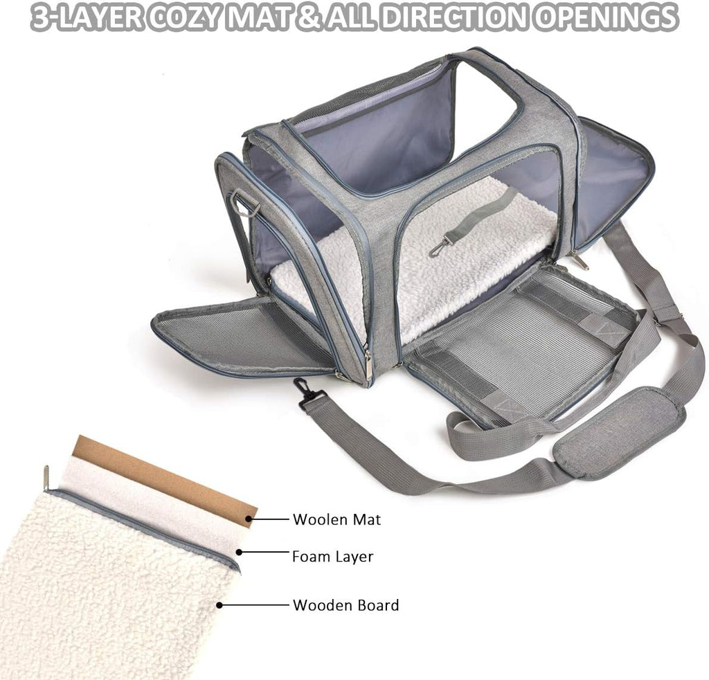 Qlfyuu Cat, Dog Carrier Portable, Soft Sided, | PetNestUK