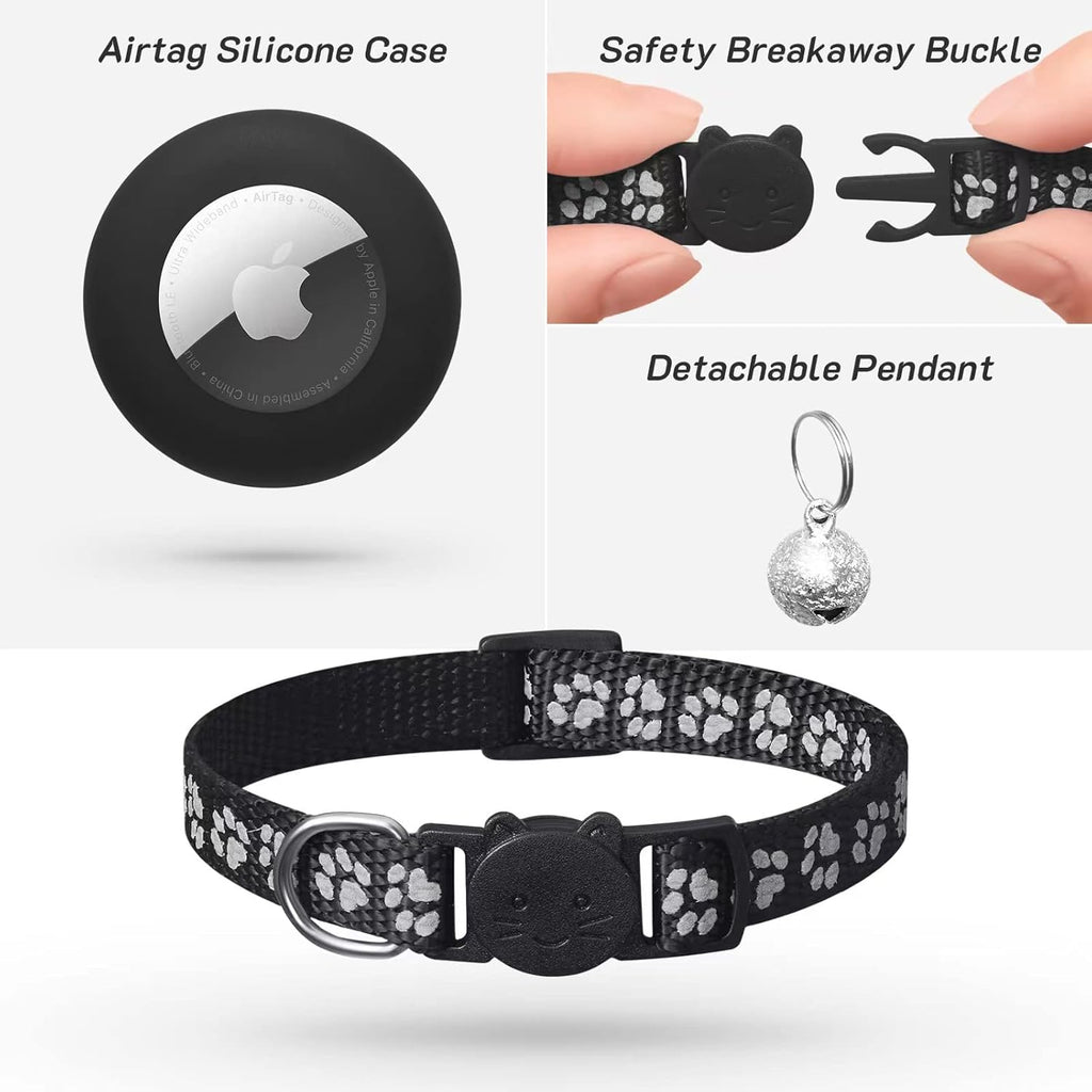 2 Pack Airtag Cat Collar Breakaway with | PetNestUK