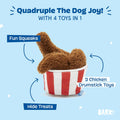 BarkBox Multi-Part Plush Dog Toys