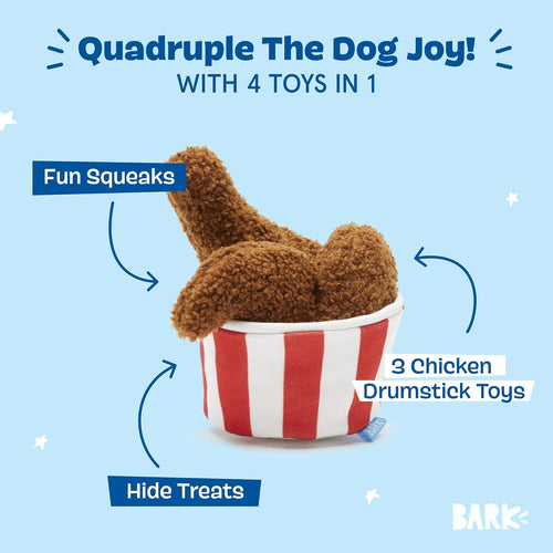 BarkBox Multi-Part Plush Dog Toys