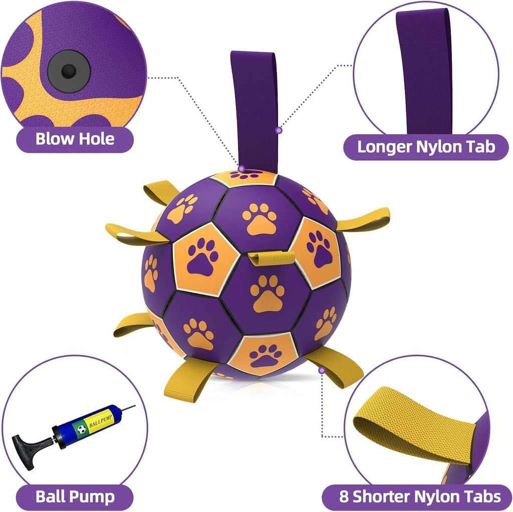 HETOO Dog Football with Grab Tabs