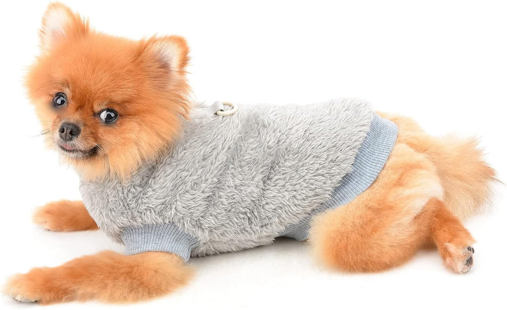 SMALLLEE_LUCKY_STORE Pet Sherpa Fleece Jumper | PetNestUK