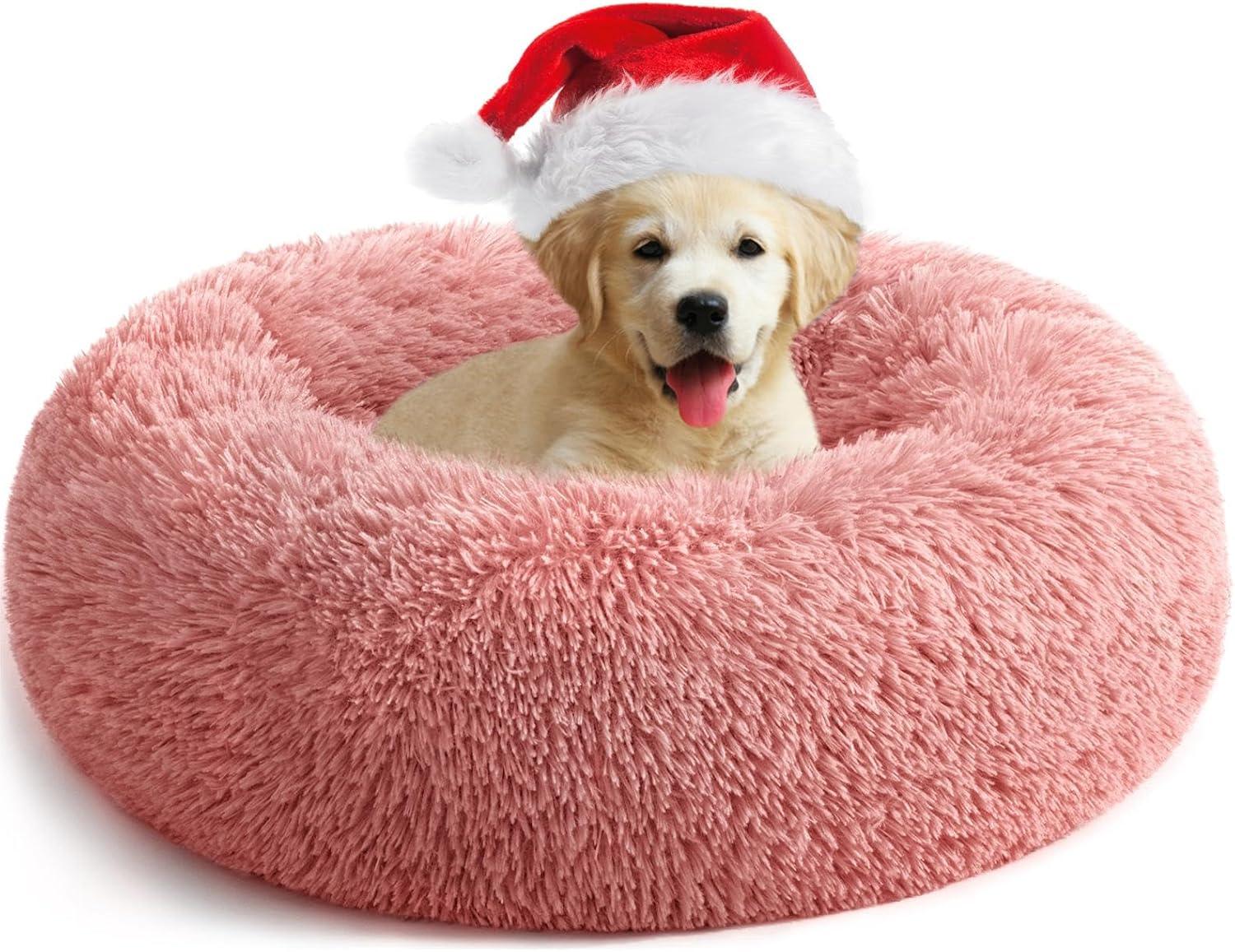 YOJOGEE Calming Donut Puppy Bed for Medium Small | PetNestUK