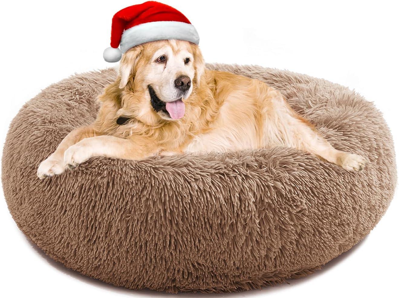 YOJOGEE Calming Donut Puppy Bed for Medium Small | PetNestUK