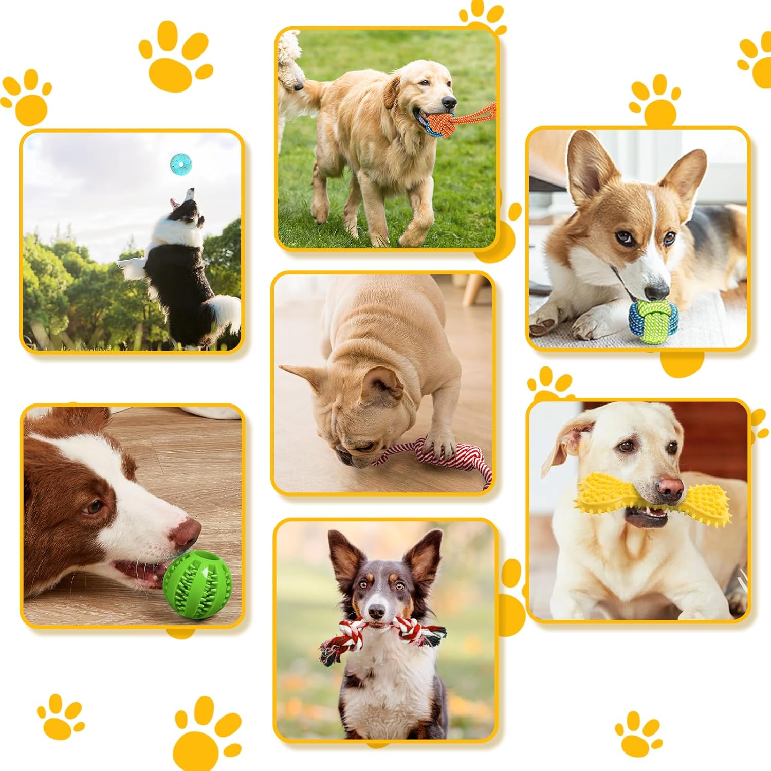 Leipple 20 Pack Luxury Dog Chew Toys for Puppy, | PetNestUK