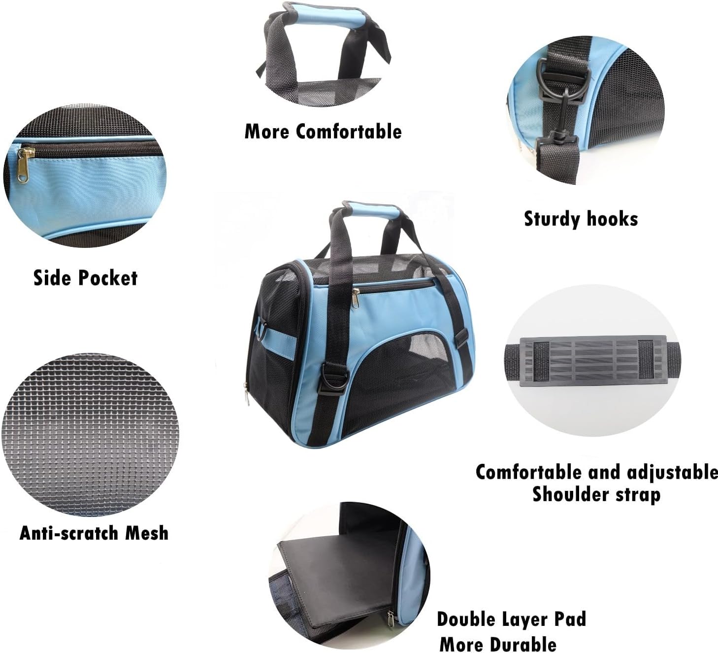 ZvoanSem Pet Carrier Bag,Small Cat Carrier | PetNestUK