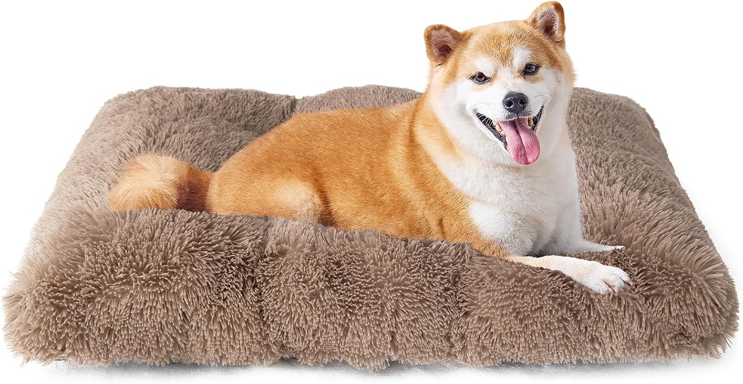 EHEYCIGA Calming Dog Bed Medium, Fluffy Anti | PetNestUK
