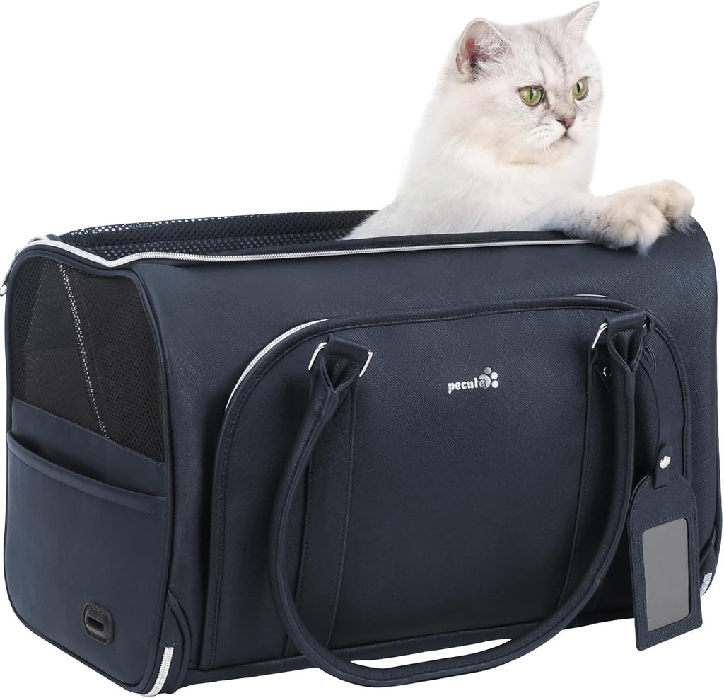 pecute® Cat Carrier, Elegant PU Material Cat | PetNestUK