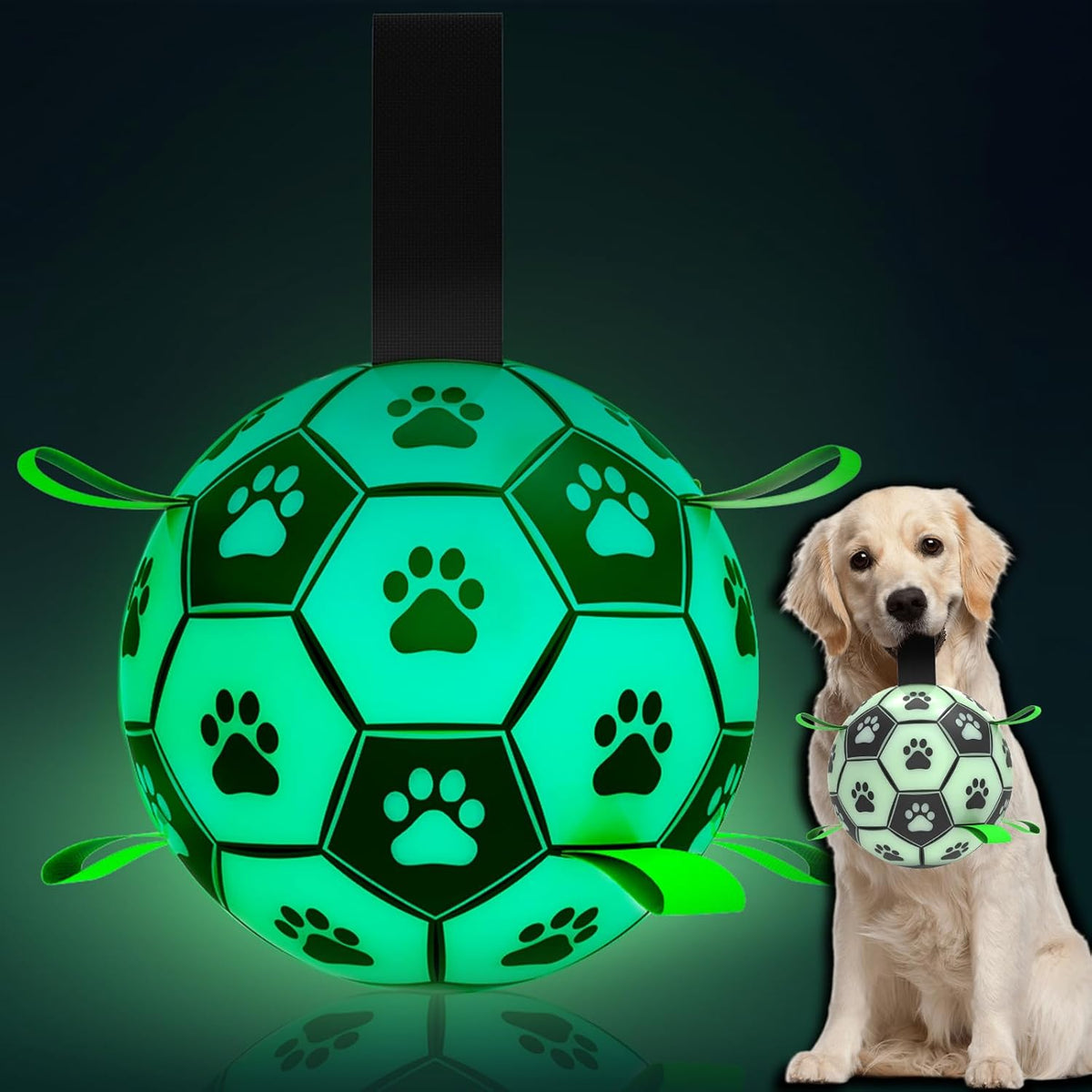 HETOO Dog Football with Grab Tabs