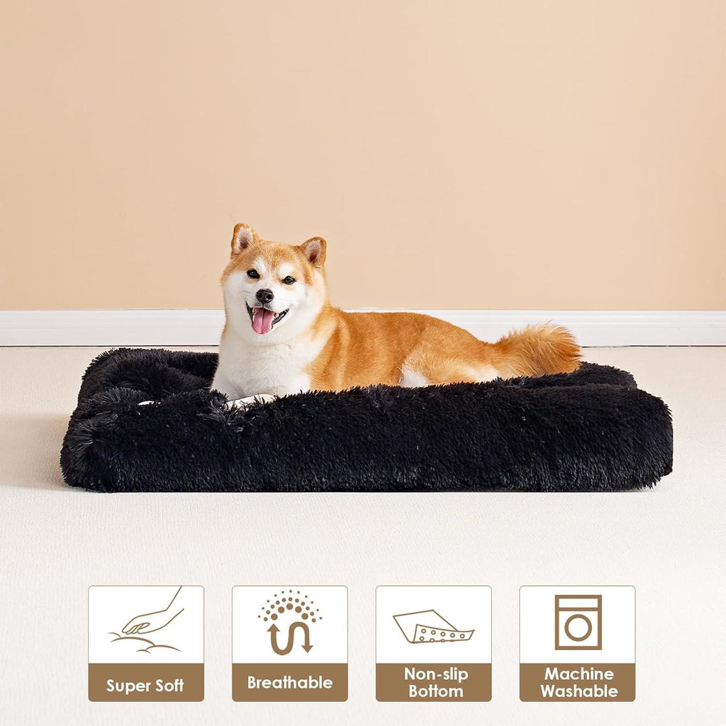 EHEYCIGA Calming Dog Bed Medium, Fluffy Anti | PetNestUK