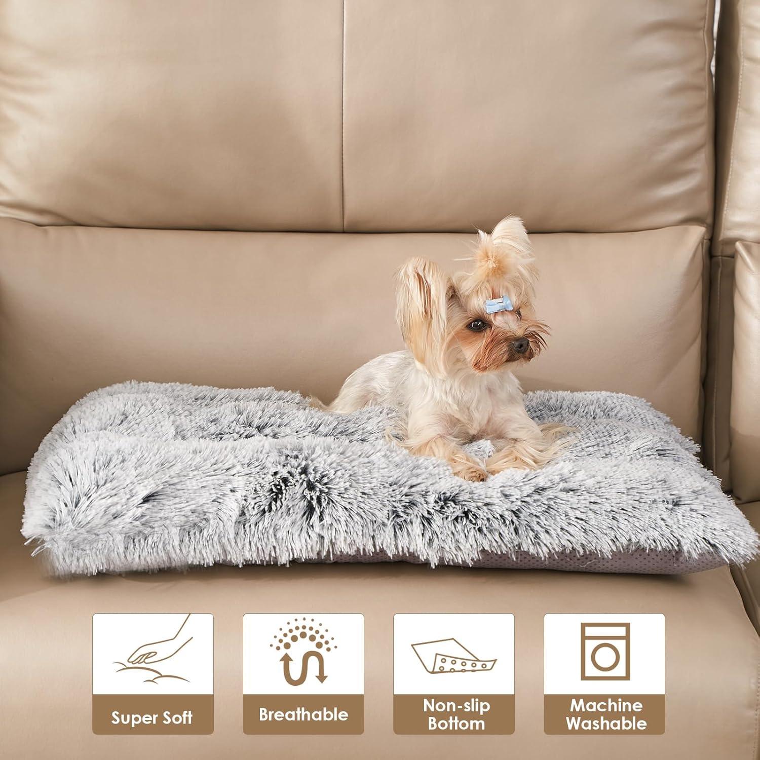 EHEYCIGA Calming Dog Bed Medium, Fluffy Anti | PetNestUK