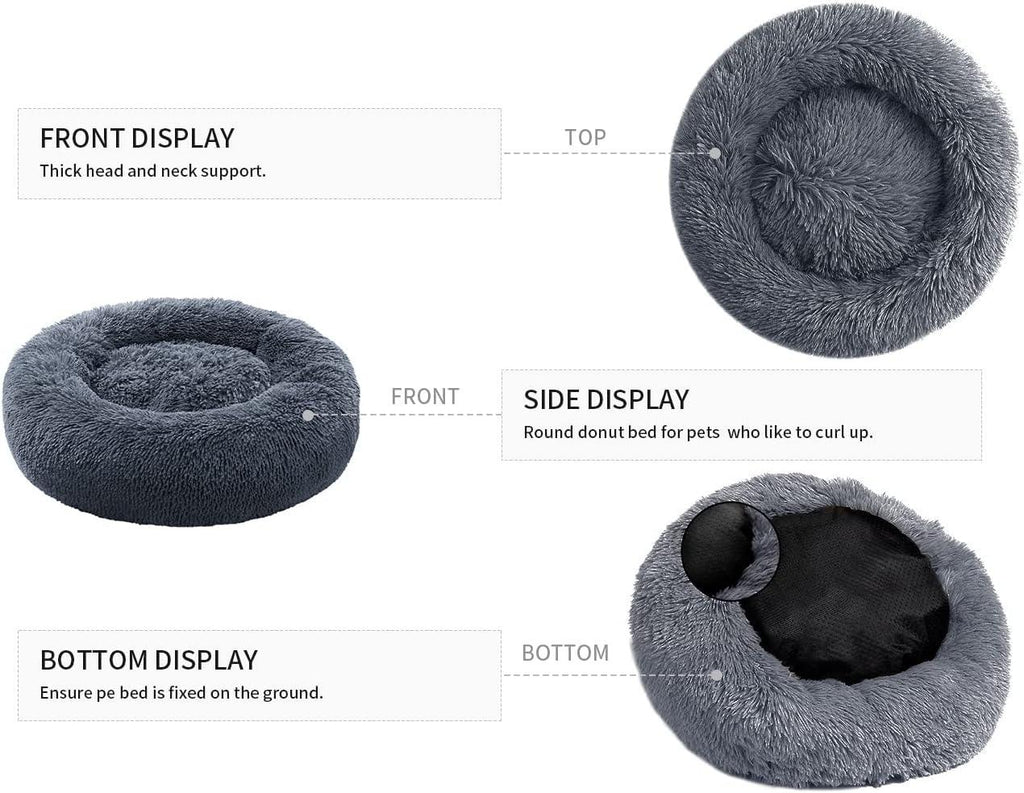 YOJOGEE Calming Donut Puppy Bed for Medium Small | PetNestUK