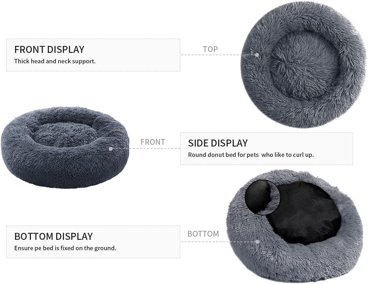 YOJOGEE Calming Donut Puppy Bed for Medium Small | PetNestUK