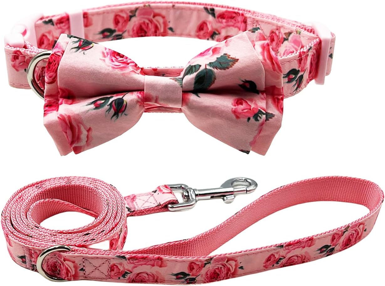 Olahibi Daisy Pattern Dog Collar and Leash | PetNestUK