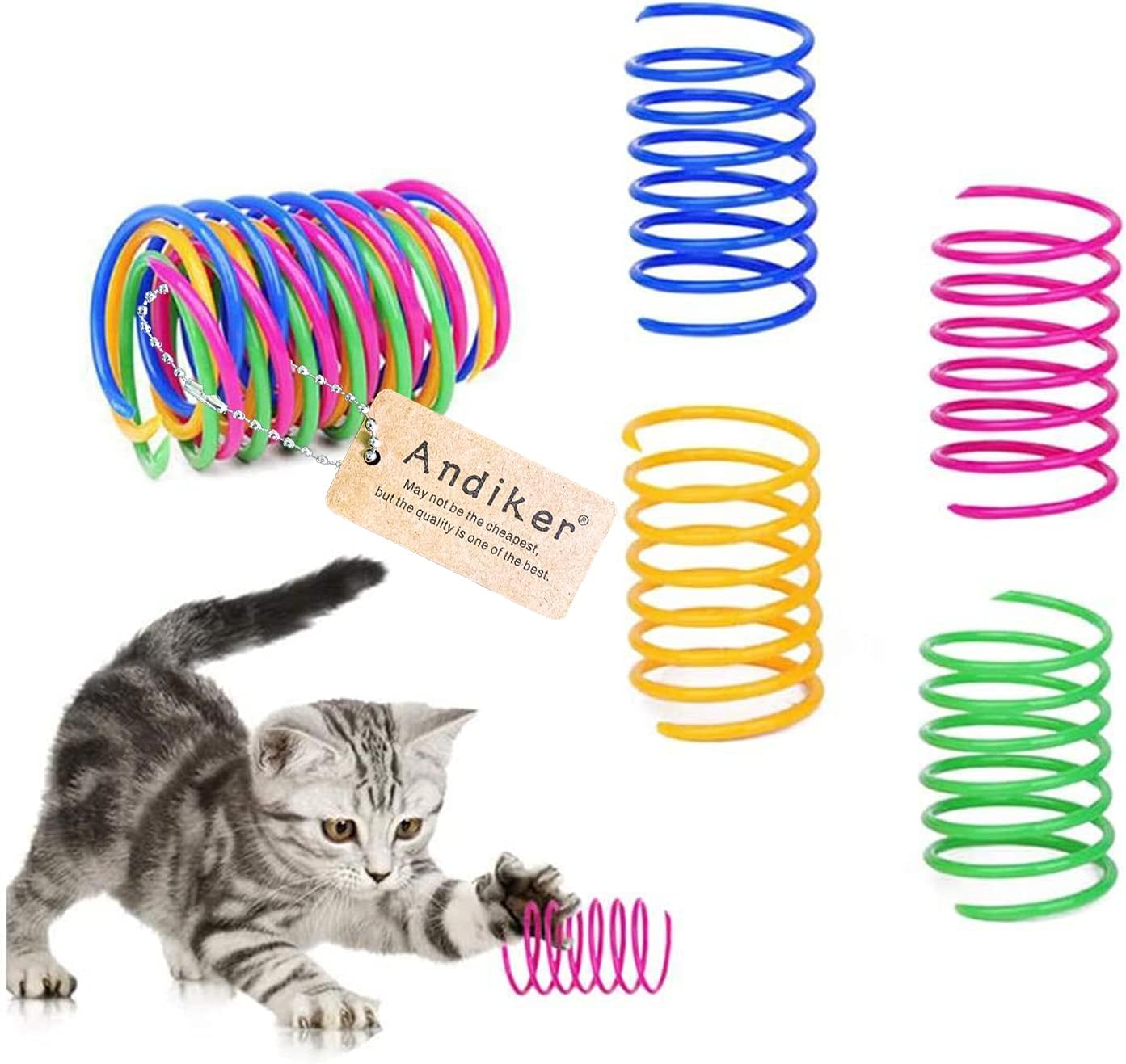 Andiker Cat Spring 12pcs, Cat Interactive Toy to | PetNestUK
