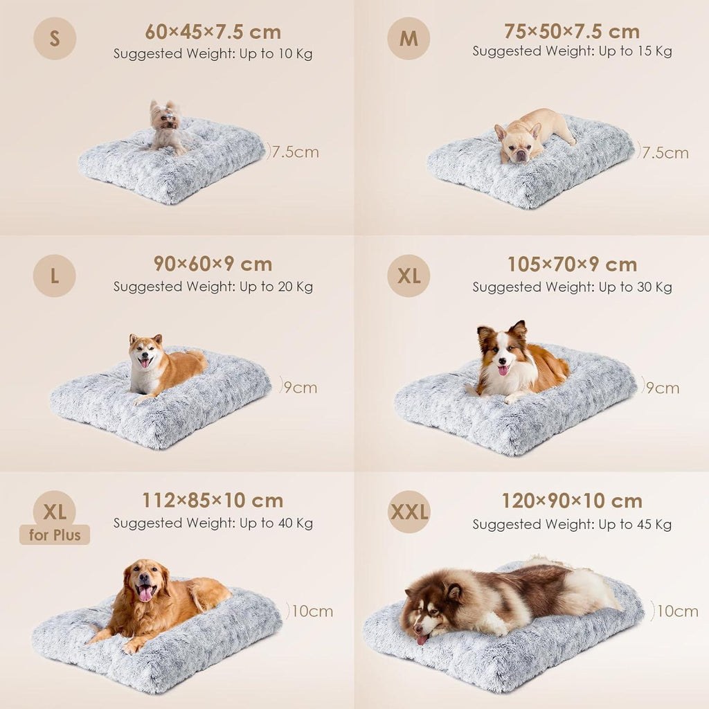 EHEYCIGA Calming Dog Bed Medium, Fluffy Anti | PetNestUK