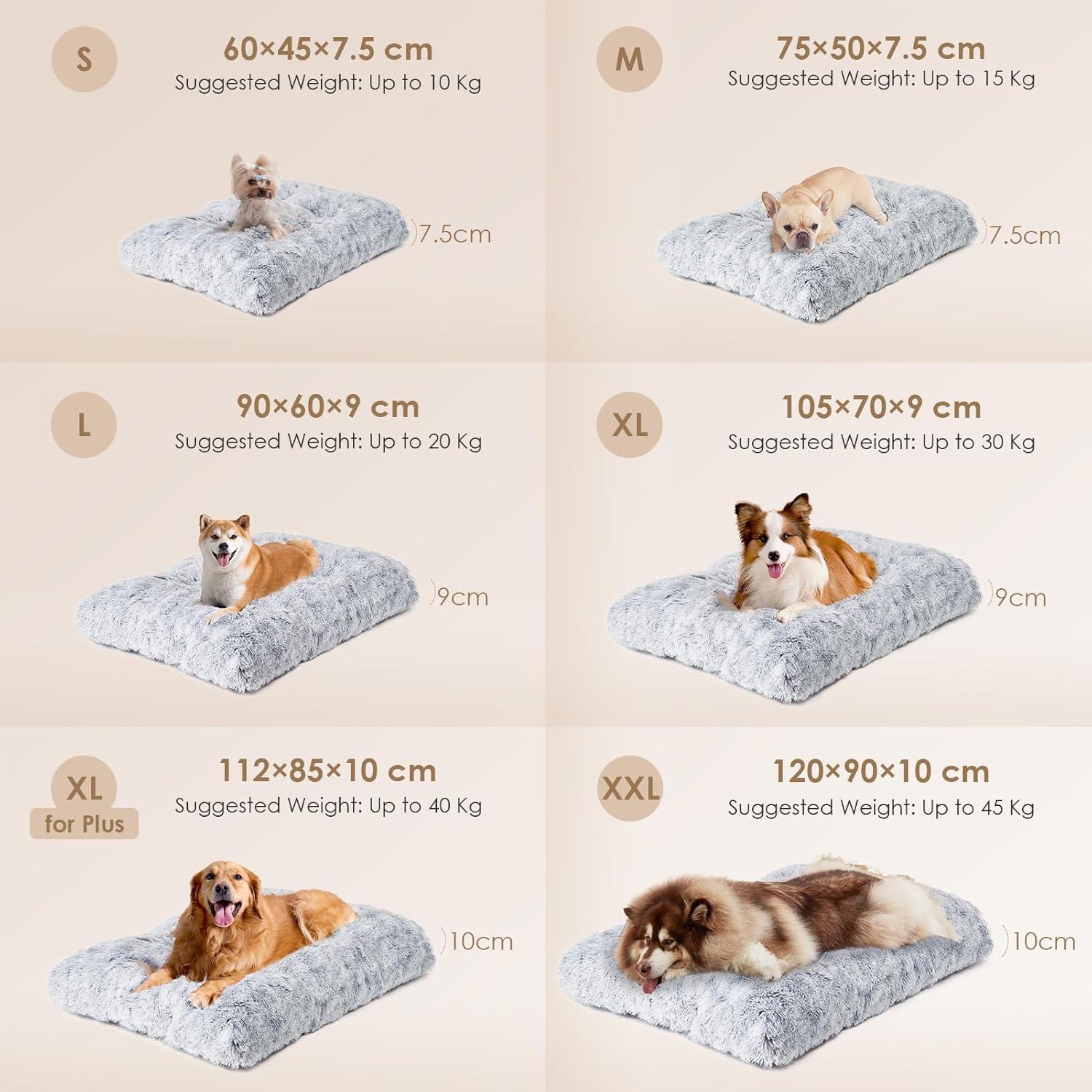 EHEYCIGA Calming Dog Bed Medium, Fluffy Anti | PetNestUK